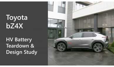 Benchmarking Toyota bZ4X - HV Battery Teardown & Design Study